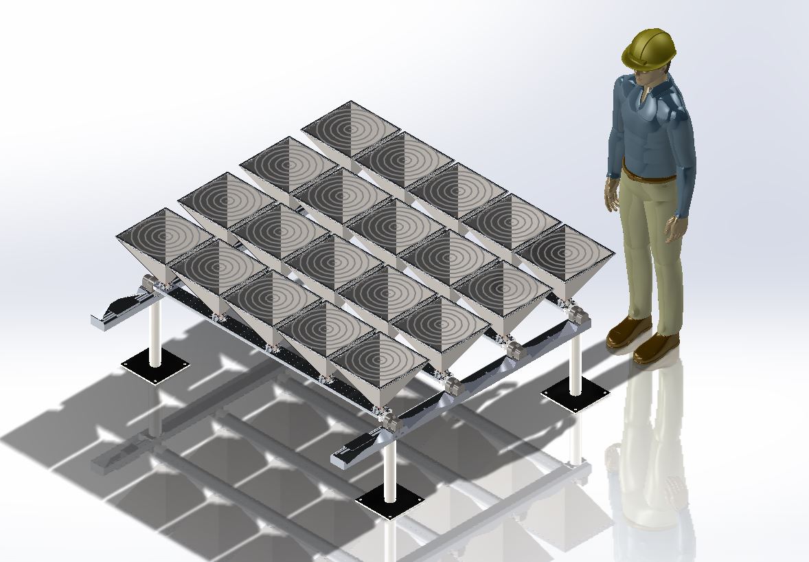 Gallery iPyramid 1 - Flat Rooftop Solar Cogeneration 2