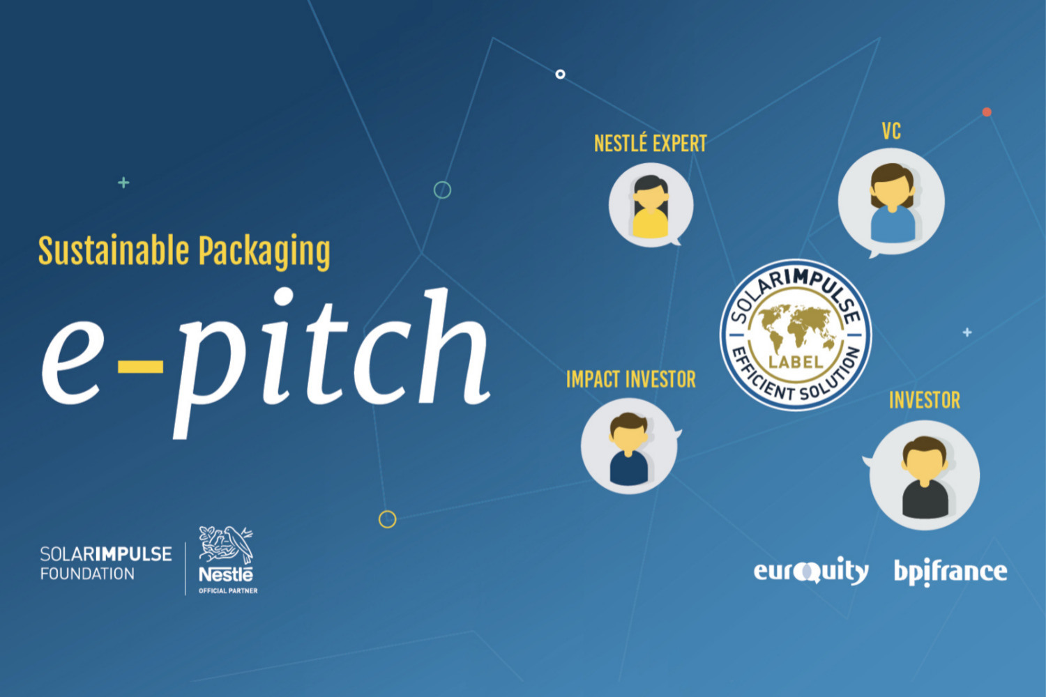 E-Pitch Solar Impulse Investment - "Packaging and New Materials" - SIF x Nestlé