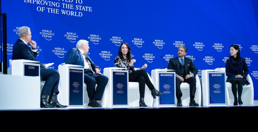 high level panel discussion at Davos 2019